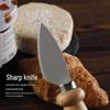 Stainless Steel Cheese Knife Set with Rubber Wood Handles