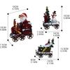 3pcs Resin Christmas Train Set Santa Claus Train Snowman Christmas Tree Ornament Home Fireplace and Dining Table Xmas Decor 2025