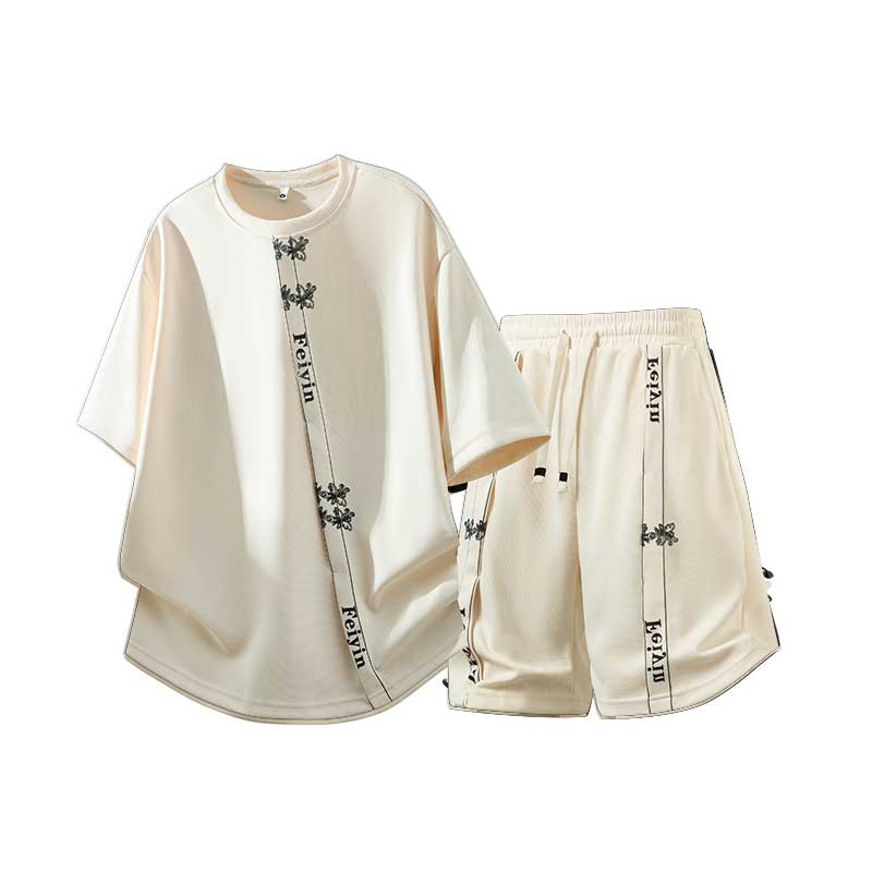 Summer Casual Sports Suit Men's Short Sleeved Two-piece Set