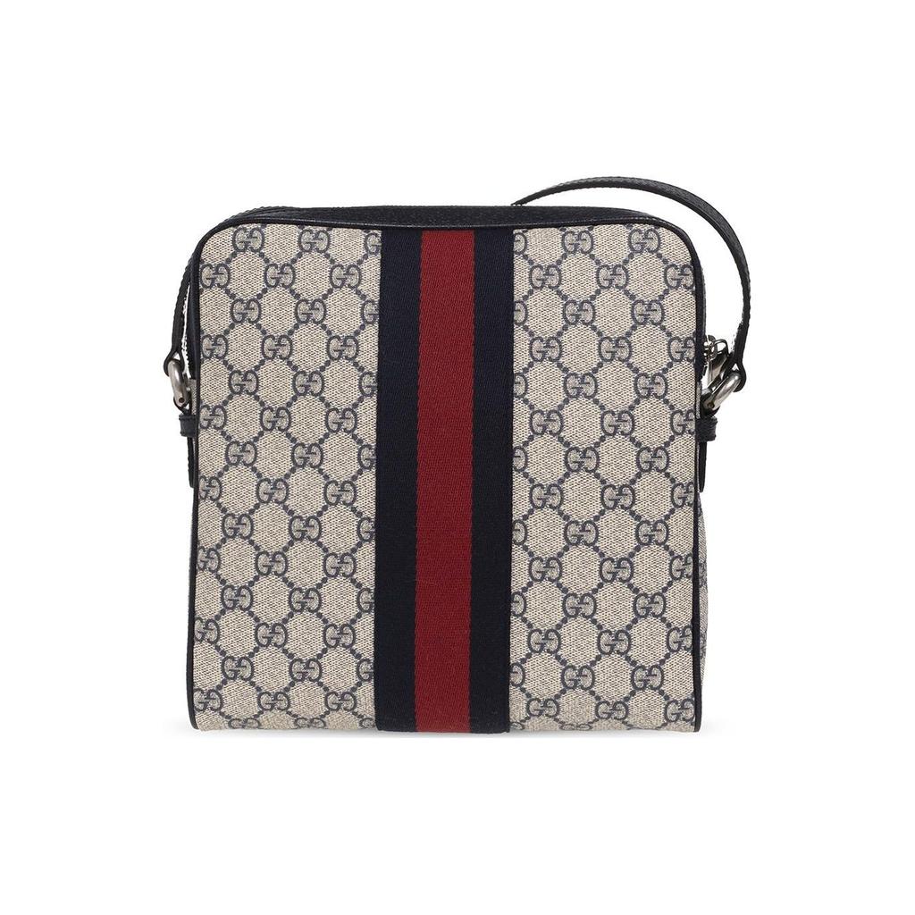 Gucci Ophidia GG Logo Canvas And Leather Trim Messenger Bag Men bags 547926-96IWN-4076