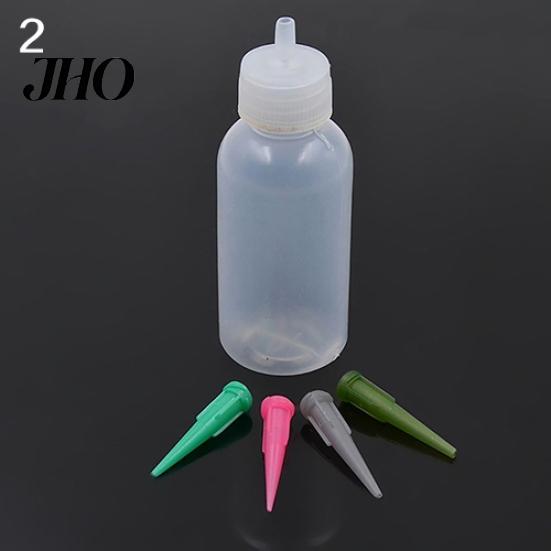 Henna Tattoo Applikator Squeeze Kunststoff Zeichenflasche Detaillierung Düsenspitze Set