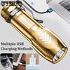 Mini Small Flashlight Multifunctional Strong Light Flashlight Outdoor Portable Flashlight Home USB Rechargeable Flashlight