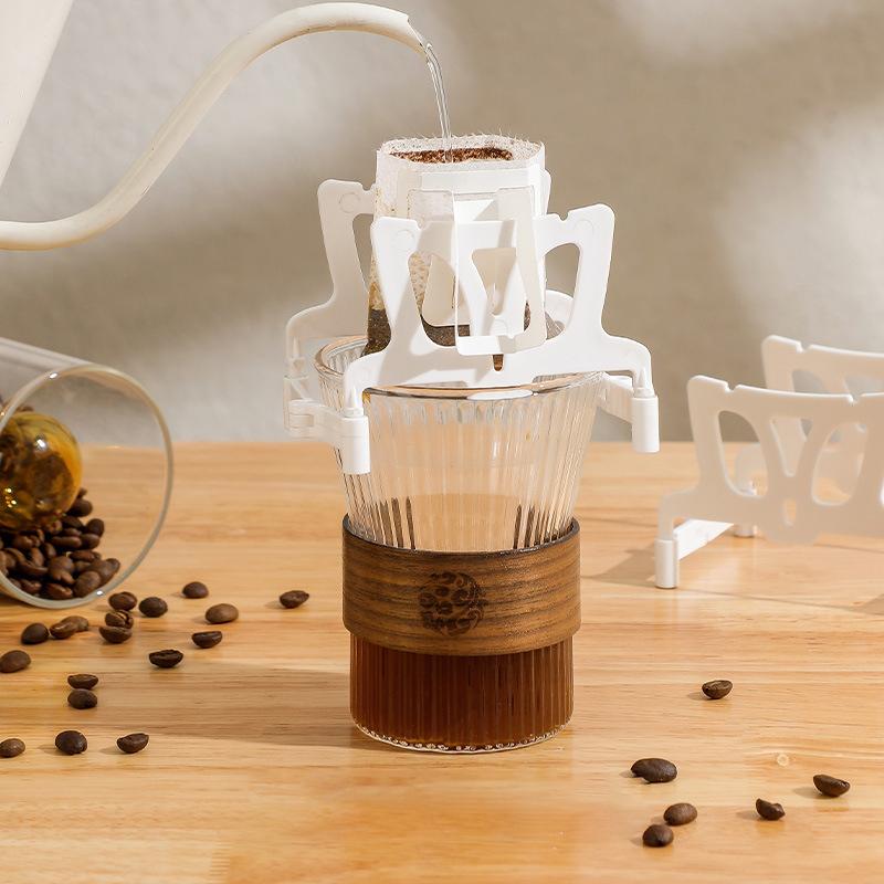 Portable Pour Over Coffee Dripper Stand,PP Coffee Filter Holder, Foldable Coffee Rack for Home Office Travel & Camping