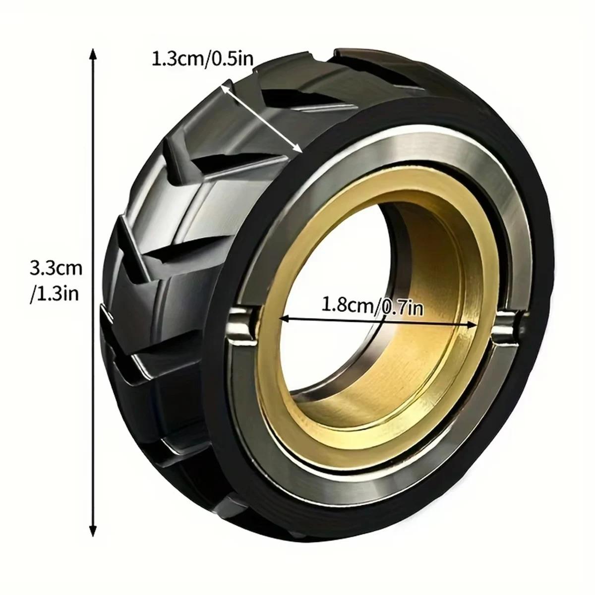 

EDC Fidget Toys Ring Slider Fidget Toys Stress Relief for Adults Magnetic Metal Stainless Steel ADHD Leisure Tactile Coins чёрный