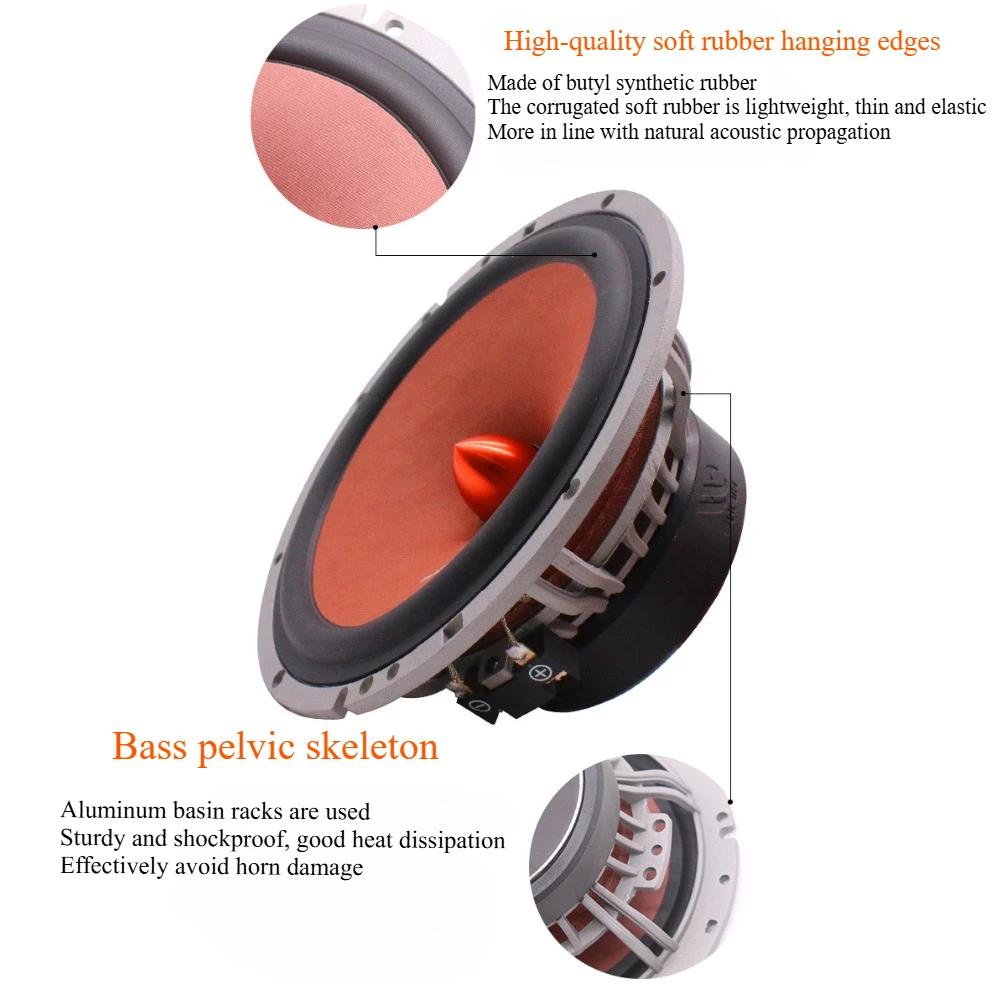 6.5 Inch Speakers Kit 2 Way Car Audio Speakers Door Horn System DC 12V High Quality Subwoofer RMS 80W Audiophile Grade Gift
