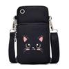 Cat and Dog Paw Print Mobile Phone Bag Small Crossbody Messenger Bag for Animal Lovers