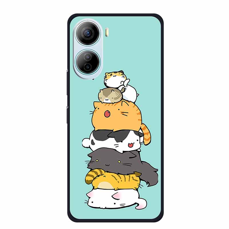 For ZTE Libero 5G IV Case Luxury Cartoon Silicone TPU Back Cover Soft Phone Cases for ZTE Libero5G IV A302 Protective New Fundas