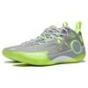 Li Ning Wade Phantom 3 Cushioning Anti-Slip Durable Mid-Top Basketball Shoes Men Sneakers Gray Green ABPS041-4