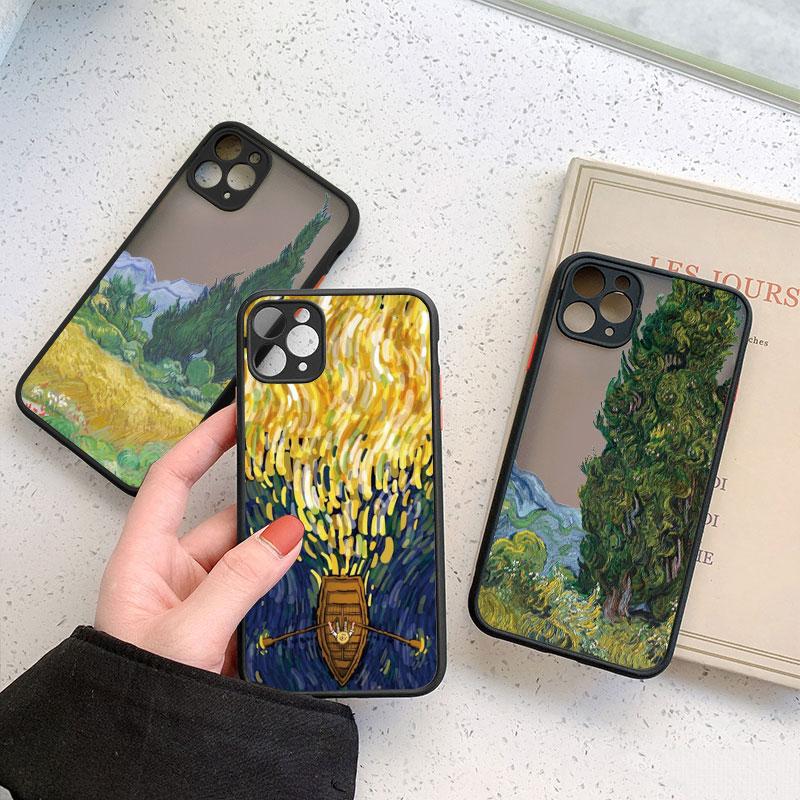 Art Van Gogh Oil Painting For iphone 16 7 8 15 Plus SE 2020 X XR XS 14 11 12 13 Pro Max Mini Phone Case Shockproof Back Cover