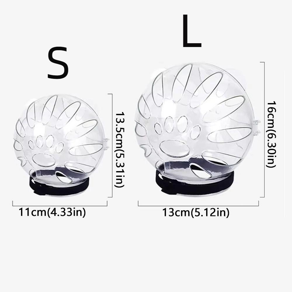 Sturdy Cat Head Cover Ball-shaped Pet Protective Helmet Paw Cover Anti-bite Mask  Prevent Licking