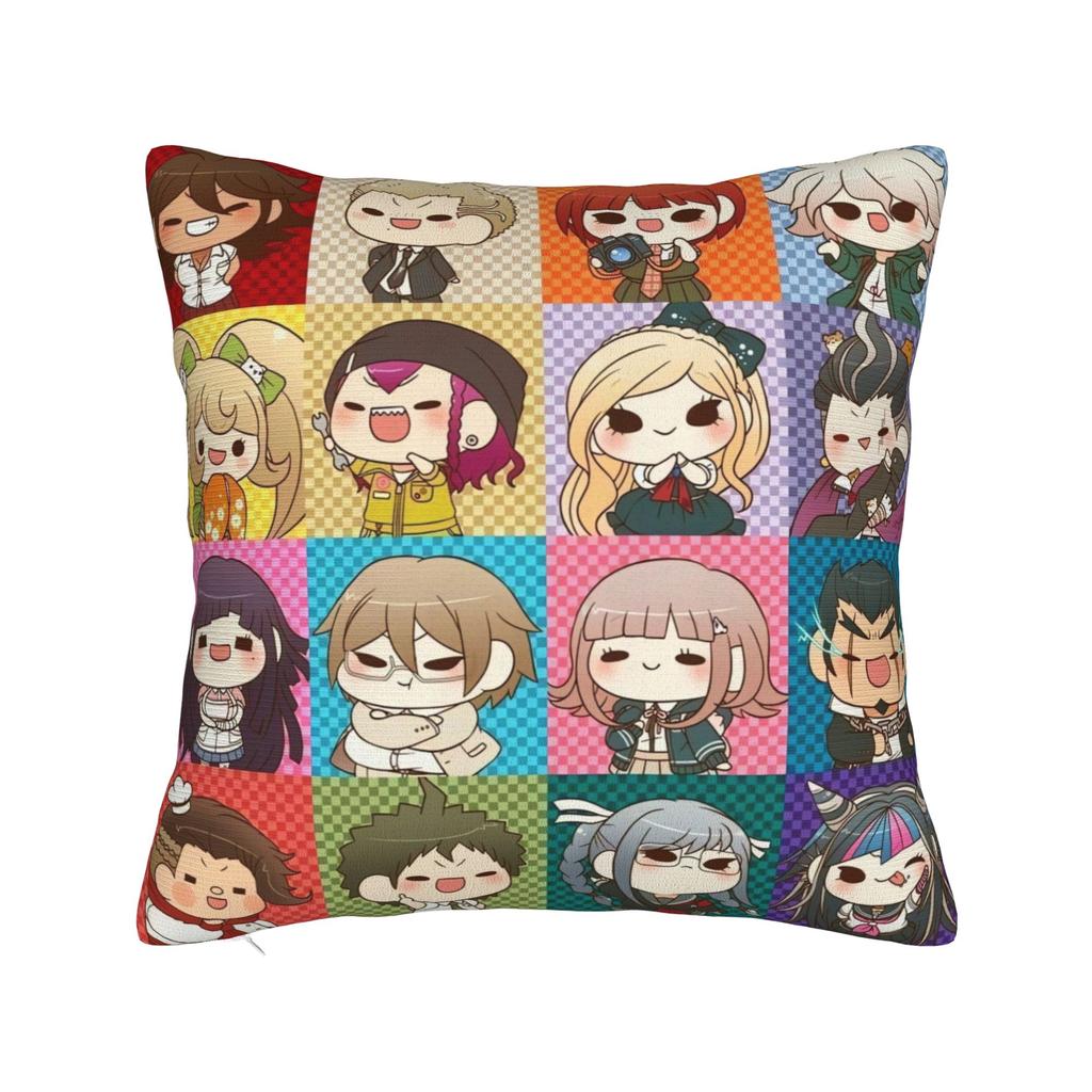 Pillow Cover Anime Danganronpa Kawaii Morden Pillow Case For Living Room Chair Pillowcases