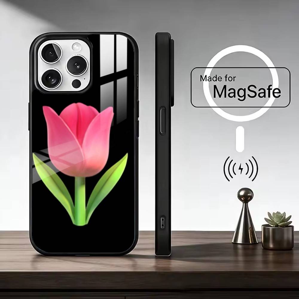 s-spring emojis Phone Case For iPhone17,16,15,14,13,12,11 Plus,Pro Max Magnetic For Magsafe Wireless Charging iPhone12PRO