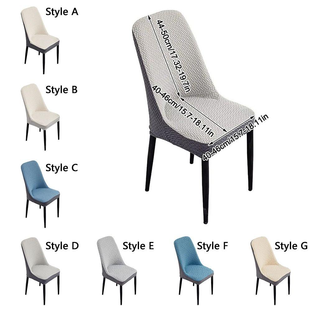 Anti-slip Jacquard Dining Chair Cover High-elastic Integrated Seat Cover  Wedding Party