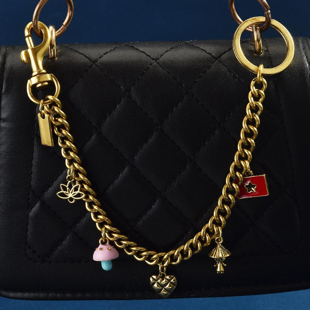 Summer Versatile Ins Bag Hanging Chain Female Popular Mushroom Love Messenger Bag Chain