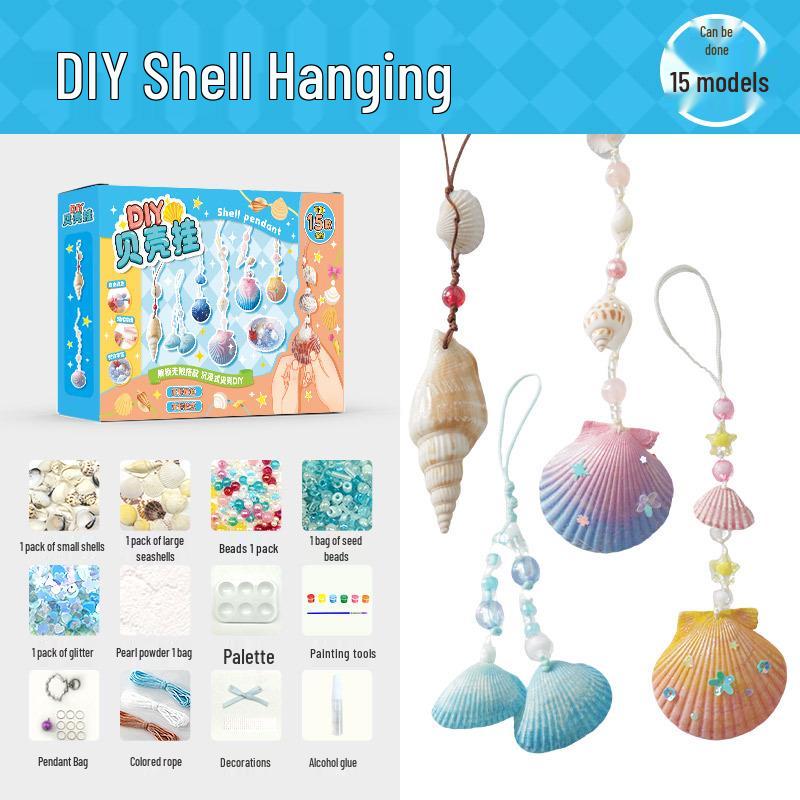 Creative Beaded Jewelry DIY Kit for Kids: Bracelets, Necklaces, Hair Clips & Pendants