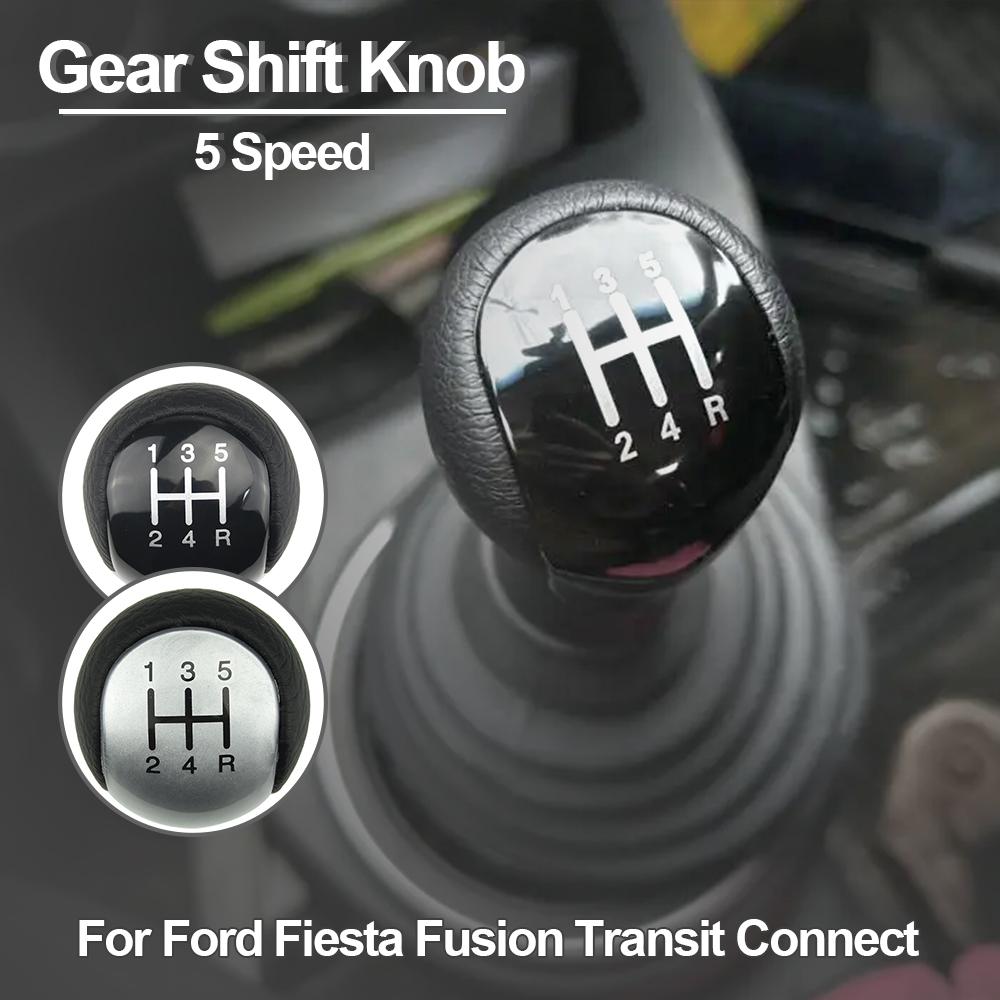5 Speed Gear Shift Knob For Ford Fiesta Fusion Transit Connect 2002 2003 2004 2005 2006 2007