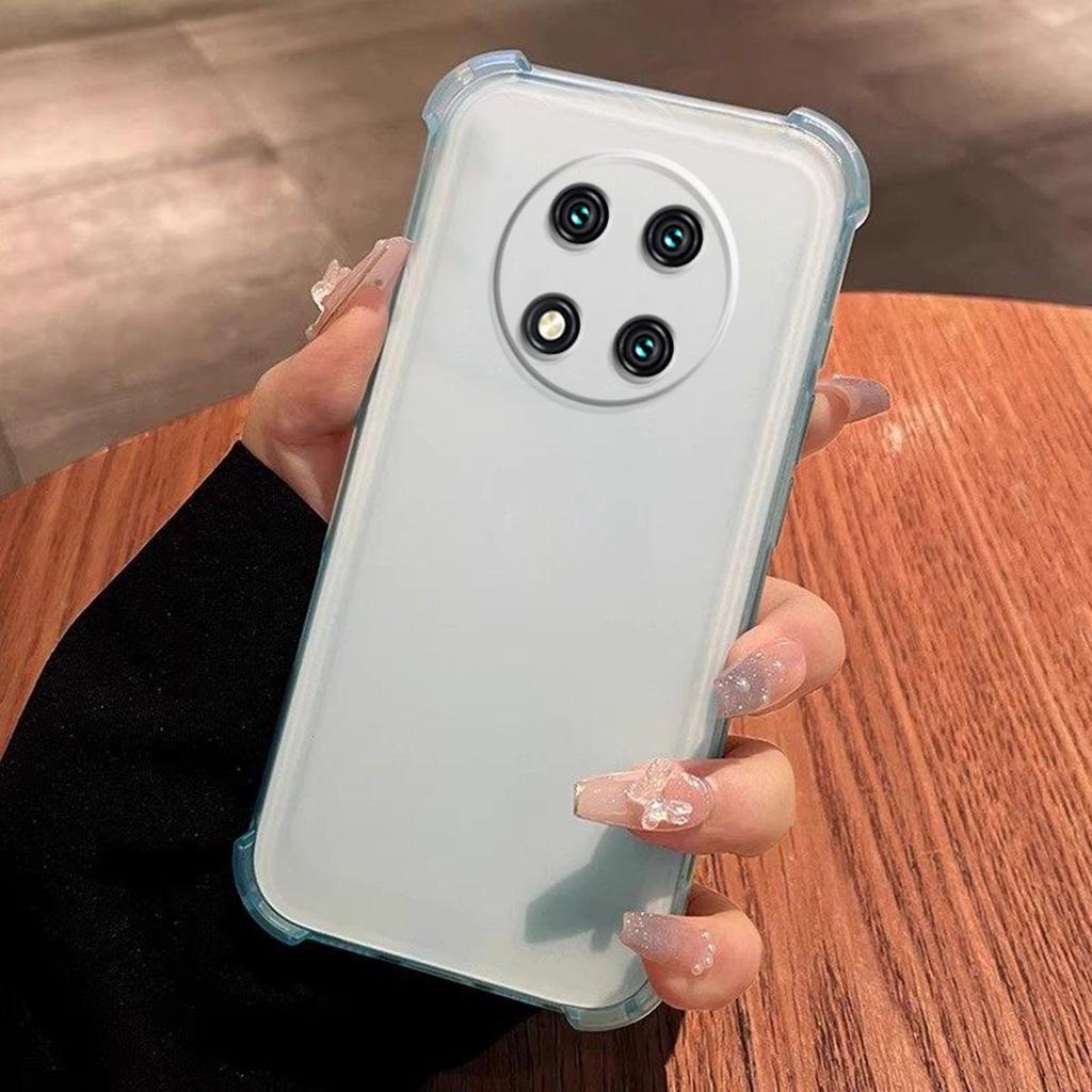 Case for HONOR X9c Shockproof Airbag Bumper Casing Frosted Translucent Cover