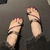 Designer Women High Heeled Sandals Elegant Woman's Slippers Summer 2025 Trend Fashion Pumps Slides Luxury Sandalias De Mujer