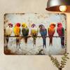 Metal Poster Vintage Bird Animal Retro Wall Art