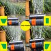 16-Nozzle Oscillating Sprinkler Adjustable Spray Mist Sprinkler 360-Degree Automatic Rocking Sprinkler for Garden Backyard Lawn Irrigation