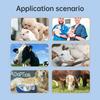 Animal Microchip Pet Tag Scanner ID Reader RFID Animal Labels Handheld Reader BT USB 2.4G Connect with 240pcs Informations Storage Function OLED Scre