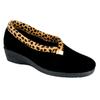 Lunar Womens/Ladies Paloma Leopard Print Slippers