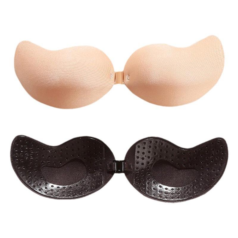 Mango Silicone Wire-Free Strapless Invisible Bra with Nipple Covers for Wedding Dress