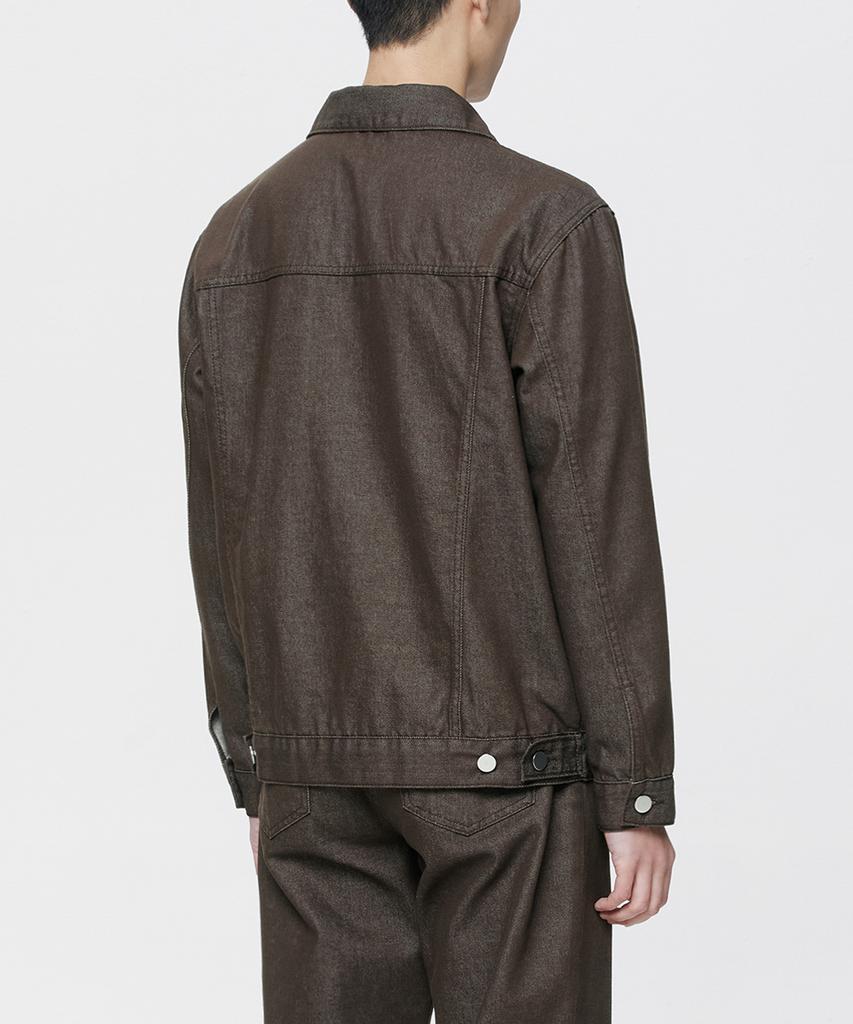 Branded 2010 Maroon Denim Jacket [Brown]