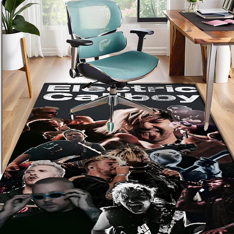 Electric Callboy Pattern Rug, Indoor/Outdoor Mat, for Picnic, Gameroom, Bedroom, Office, Living Room, Home Decor Carpet, Birthday Gift