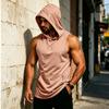 Men's Sleeveless Hoodie Muscle Fit Gym Tank Top Breathable Quick Dry Workout Vest for Fitness Training