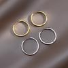 925 Silver Hoop Earrings Simple Circle Jewelry Gift For Women Elegant Sexy Fashion