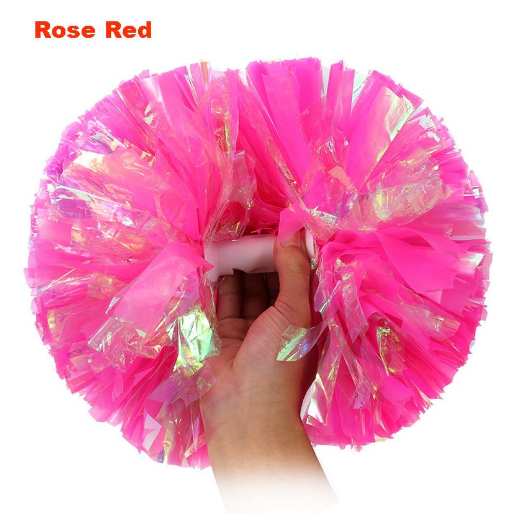 New 26cm Kids Game Pom Poms PET Multicolors Cheerleader Holding Flowers Come On Props Sports Match Vocal Ball Club Supplies