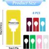 Closet Rack Dividers, 8 Colors Closet Dividers for Hanging, Clothing Plastic Rack Size Dividers Rectangular Reble Closet Separators Closet Labels