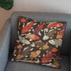 2D Stylish Koi Fish Pattern Decorative Pillow Cover Pattern Cushion Cover Suitable For Sofa Bedroom Car Pillow Cover