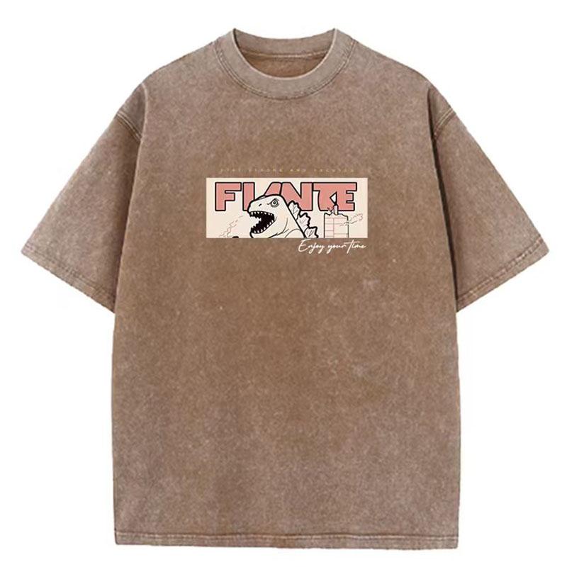 

Unisexs Soft Washed Vintage Cotton TShirt for Casual Roundneck TShirt Sport Short Sleeve Shirt S