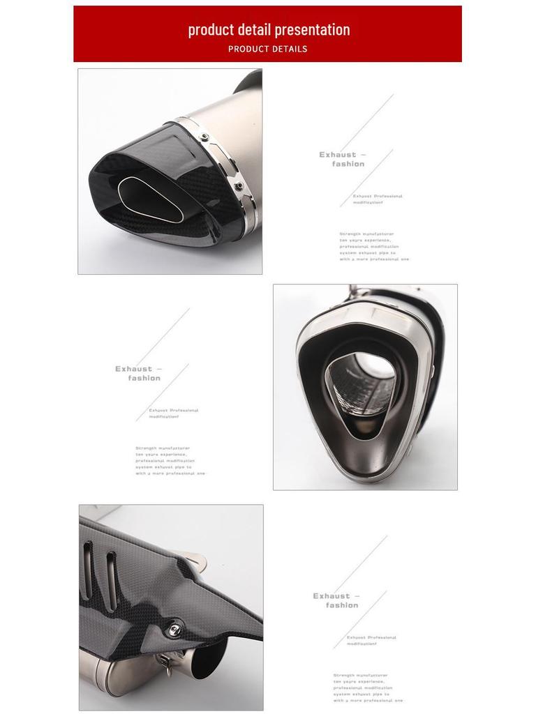Ninja ZX6R, ZX10R, R1, MT09 Street & Off-road Motorcycle Exhaust Pipe
