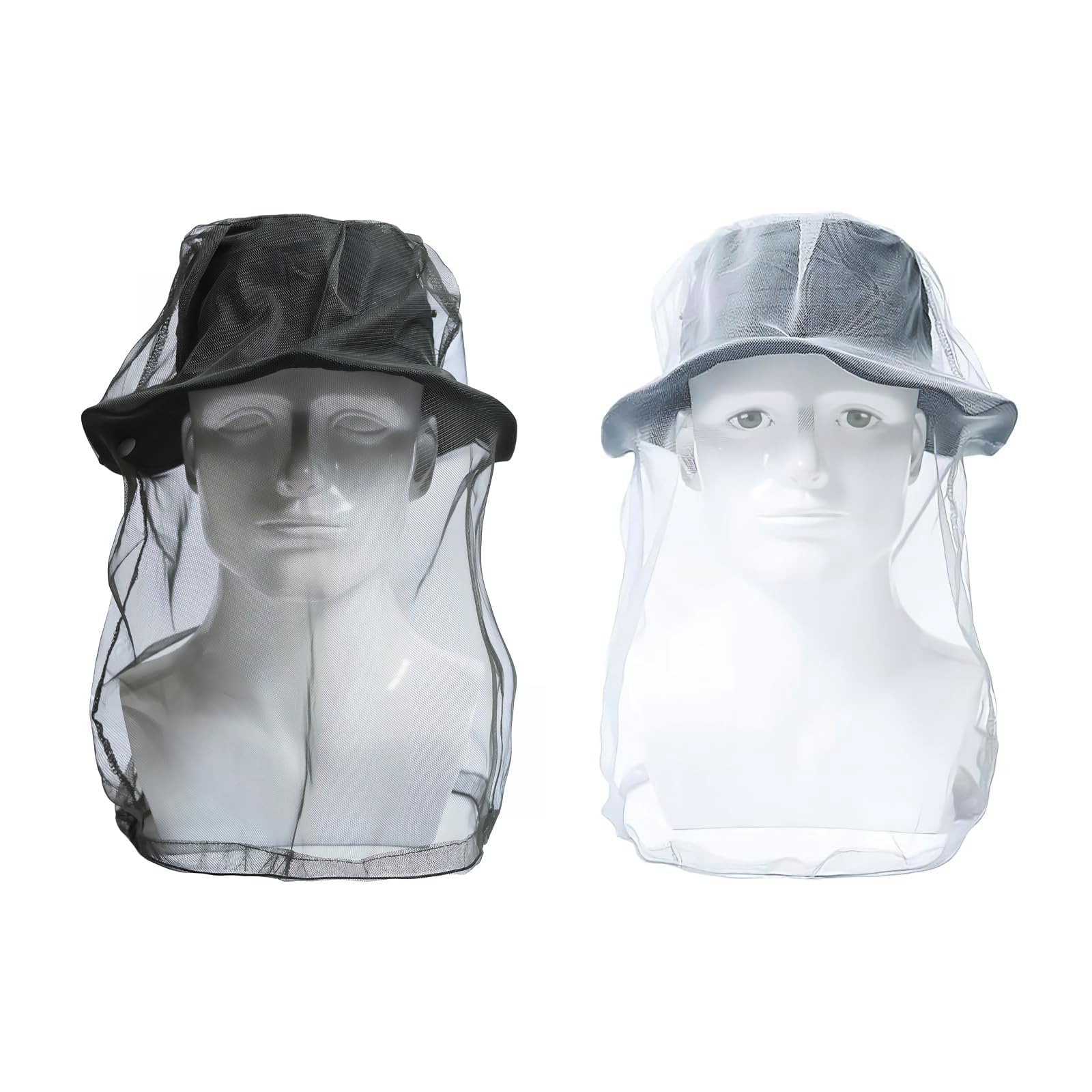 

Набор из 2 сеток от насекомых для улицы с чехлом для хранения. Сетка от комаров. Головной убор. Сетка от комаров. Чехол для лица от комаров.