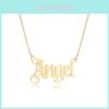 Elegante Collana con Lettera Angelo in Argento per Donna con Design Minimalista di Tendenza