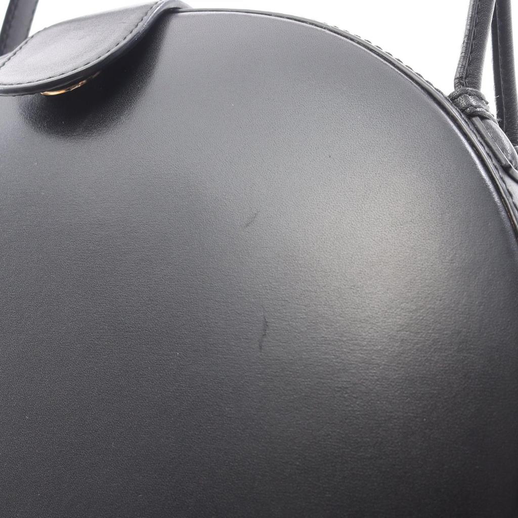 Used LOEWE anagram Handbag leather Black Used Women