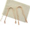 1Pcs Pure Copper Tongue Scraper Oral Cleaner Brush Fresh Cleaning Hygiene High Quality Tounge Scraper