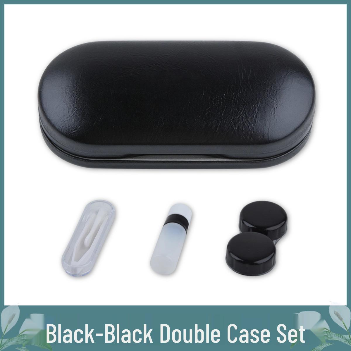 

Двухсторонний футляр для очков и контактных линз с зеркалом - Портативная многослойная коробка 15.8*7.5*5