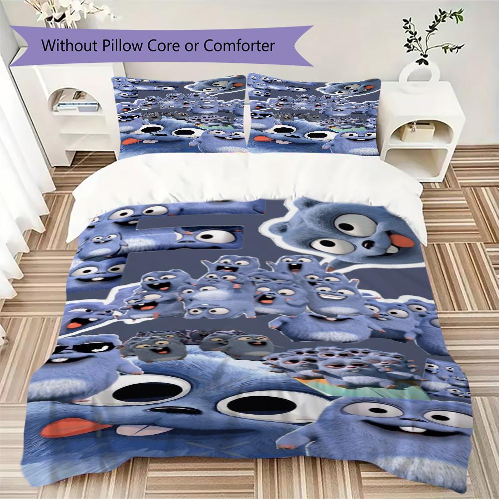 Grizzy Lemmings Bedding 1 Duvet Cover 2 Pillowcase Without Core Without Core Duvet Cover And Pillowcase Soft And Comfortable Bedding Set