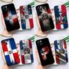 Dominican Republic Flag Silicone Case For IPhone 18 17 15 14 12 11 13 Pro Max 16 Plus 12 13 Mini 16e 17 Air Back Cover
