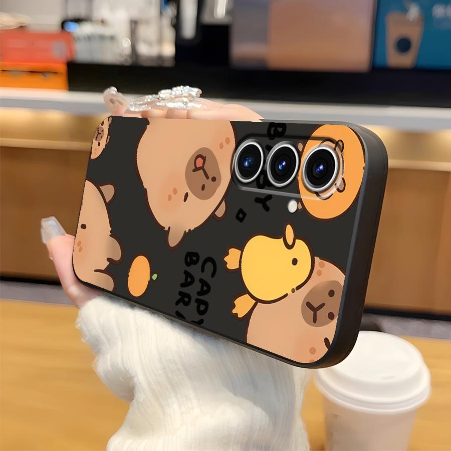 Cute Capybara Phone Cover Case for Samsung Galaxy A55 A57 A06 A37 A12 A53 A73 A05 A52 A23 A25 A51 A70 A15 A13 A16 A41 A50 A36