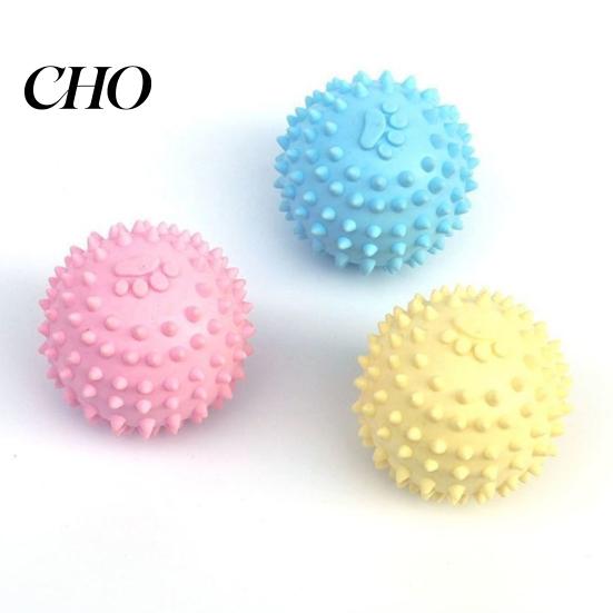 Soft Rubber Dog Toy Spike Ball Flexible TPR Cleans Teeth Massages Gums Reduces Pet Bad Breath Durable Interactive Chew for Dogs And Cats