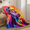 Colorful Geometric Portrait Blanket for All Seasons Blanket Lunch Break Throw Gift