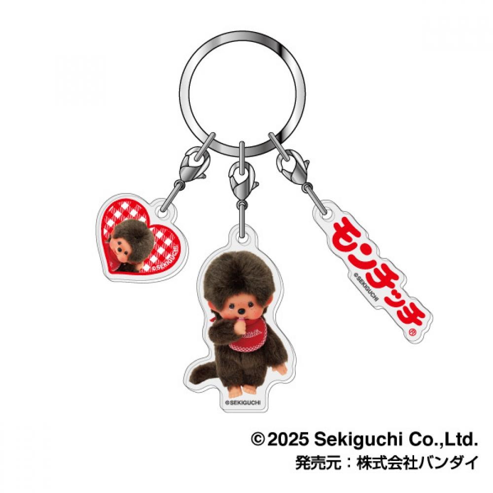 

Monchichi Monchhichi 3 Chain Acrylic Key Chain Monchhichi 01 Monchhichi Kun Brown