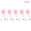 Eyelash Brush Tube With Pompom Lash Extension Makeup Brush Dustproof Eyebrow Comb Beauty Tools