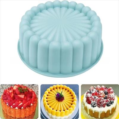 Molde Redondo para Pastel Resistente al Calor Molde Antiadherente para Hornear Pasteles Molde de Silicona para Pasteles Utensilio de Repostería
