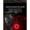 Smart Bike Rear Light, Auto Start Stop Brake Sensing LED Charging Cycling Smart Bicycle Taillight